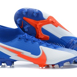 Kopačky Nike Superfly VII 7 Elite SE FG LightModrý Oranžovýý Bílý High-top