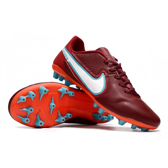 Kopačky Nike Legend 9 Academy AG Low-Top Červené Modrý