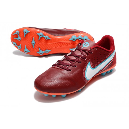 Kopačky Nike Legend 9 Academy AG Low-Top Červené Modrý