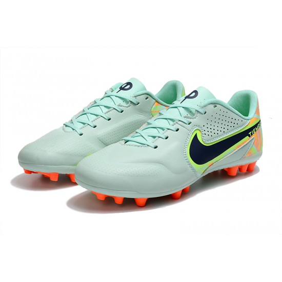 Kopačky Nike Legend 9 Academy AG Low-Top Turqoise Oranžovýý