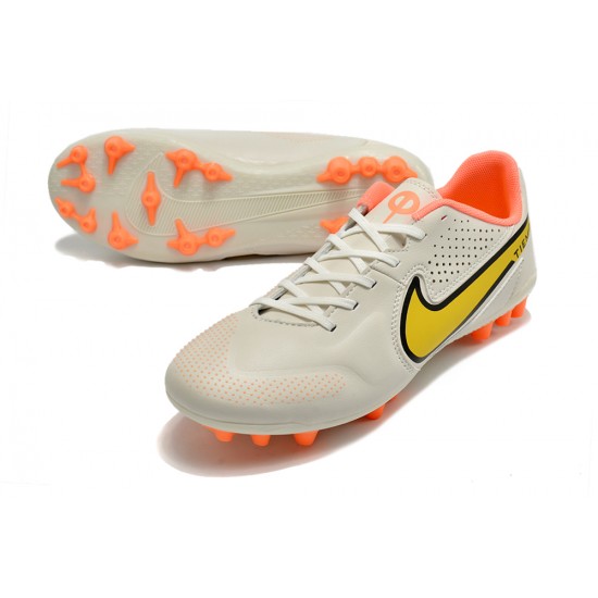 Kopačky Nike Legend 9 Academy AG Low-Top Bílý Oranžovýý