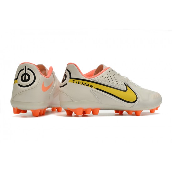 Kopačky Nike Legend 9 Academy AG Low-Top Bílý Oranžovýý