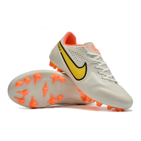 Kopačky Nike Legend 9 Academy AG Low-Top Bílý Oranžovýý