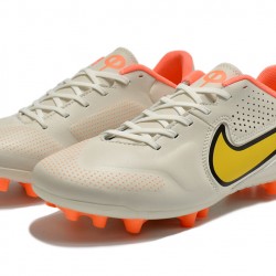 Kopačky Nike Legend 9 Academy AG Low-Top Bílý Oranžovýý