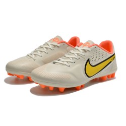 Kopačky Nike Legend 9 Academy AG Low-Top Bílý Oranžovýý