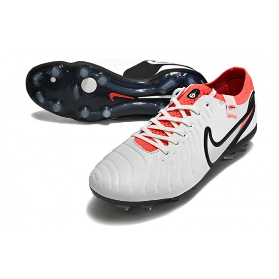 Kopačky Nike Tiempo Legend 10 Elite FG Low-Top Bílý Červené Modrý