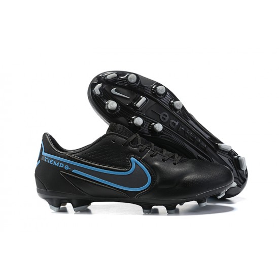 Kopačky Nike Tiempo Legend 9 Elite FG Černá Modrý Low-top