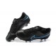 Kopačky Nike Tiempo Legend 9 Elite FG Černá Modrý Low-top