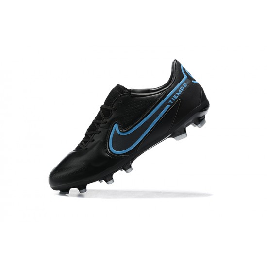 Kopačky Nike Tiempo Legend 9 Elite FG Černá Modrý Low-top