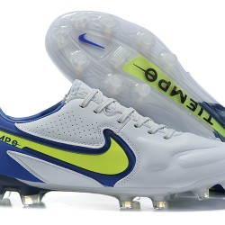 Kopačky Nike Tiempo Legend 9 Elite FG Černá Modrý Žlutý Šedá Low-top