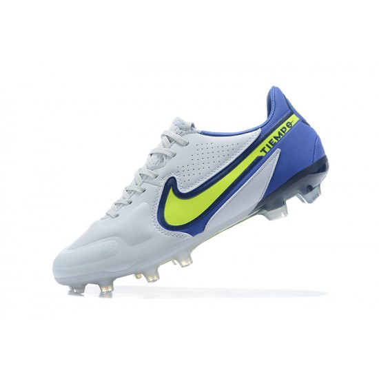 Kopačky Nike Tiempo Legend 9 Elite FG Černá Modrý Žlutý Šedá Low-top