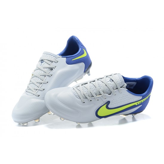 Kopačky Nike Tiempo Legend 9 Elite FG Černá Modrý Žlutý Šedá Low-top