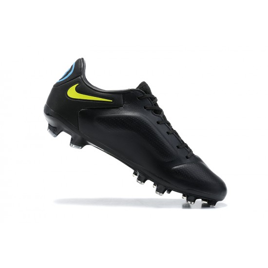 Kopačky Nike Tiempo Legend 9 Elite FG Černá Modrý Žlutý Low-top