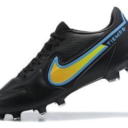 Kopačky Nike Tiempo Legend 9 Elite FG Černá Modrý Žlutý Low-top