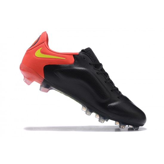 Kopačky Nike Tiempo Legend 9 Elite FG Černá Zlato Oranžovýý Low-top