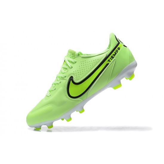 Kopačky Nike Tiempo Legend 9 Elite FG Černá Zelená LightZelená Low-top