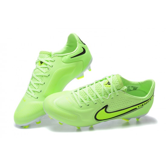 Kopačky Nike Tiempo Legend 9 Elite FG Černá Zelená LightZelená Low-top