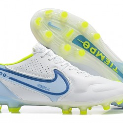 Kopačky Nike Tiempo Legend 9 Elite FG Modrý Bílý Modrý Žlutý Low-top