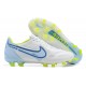 Kopačky Nike Tiempo Legend 9 Elite FG Modrý Bílý Modrý Žlutý Low-top