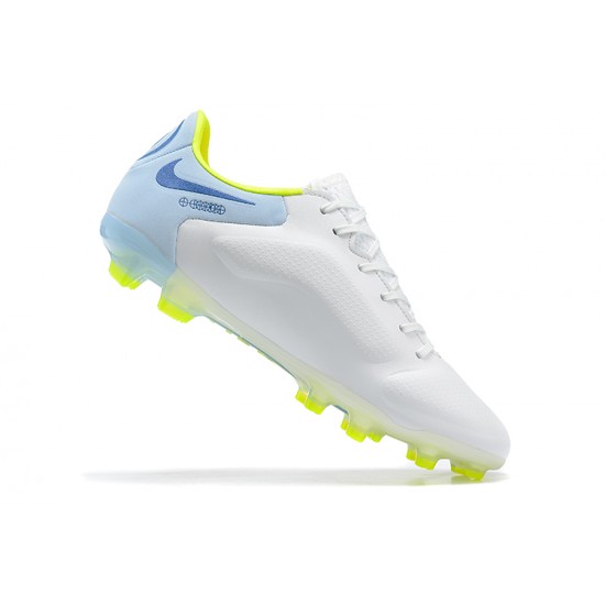 Kopačky Nike Tiempo Legend 9 Elite FG Modrý Bílý Modrý Žlutý Low-top