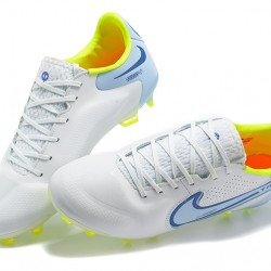 Kopačky Nike Tiempo Legend 9 Elite FG Modrý Bílý Modrý Žlutý Low-top