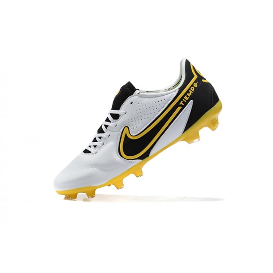 Kopačky Nike Tiempo Legend 9 Elite FG Zlato Černá Bílý Žlutý Low-top