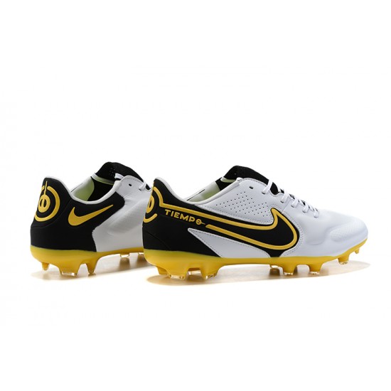 Kopačky Nike Tiempo Legend 9 Elite FG Zlato Černá Bílý Žlutý Low-top