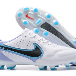 Kopačky Nike Tiempo Legend 9 Elite FG LightNachový Bílý Modrý Černá Low-top