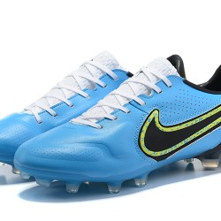 Kopačky Nike Tiempo Legend 9 Elite FG Low-Top Černá Bílý Modrý