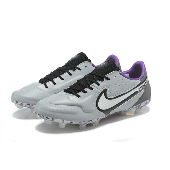 Kopačky Nike Tiempo Legend 9 Elite FG Low-Top Šedá Nachový