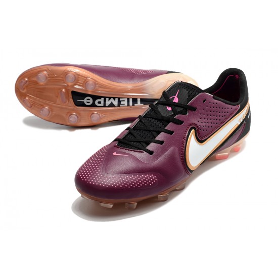 Kopačky Nike Tiempo Legend 9 Elite FG Low-Top Nachový Hnědý