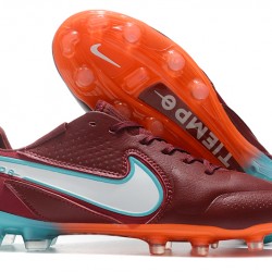 Kopačky Nike Tiempo Legend 9 Elite FG Low-Top Červené Modrý