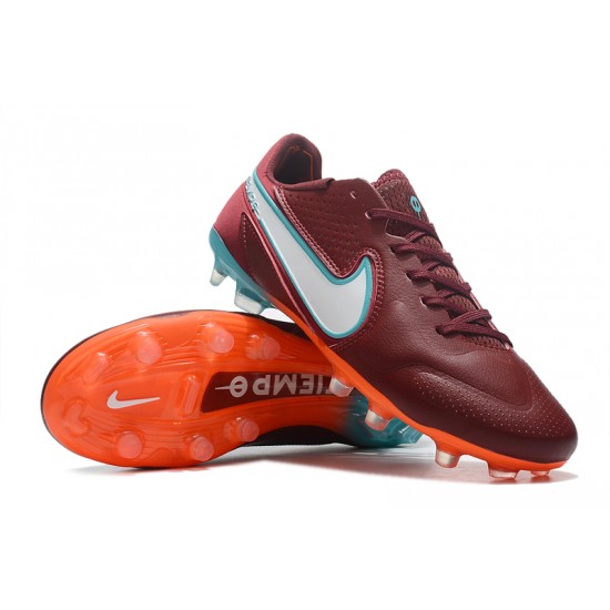 Kopačky Nike Tiempo Legend 9 Elite FG Low-Top Červené Modrý