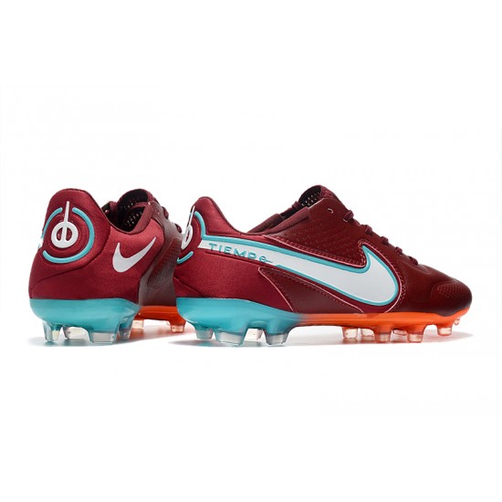 Kopačky Nike Tiempo Legend 9 Elite FG Low-Top Červené Modrý