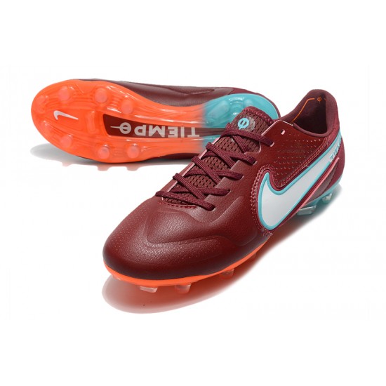 Kopačky Nike Tiempo Legend 9 Elite FG Low-Top Červené Modrý