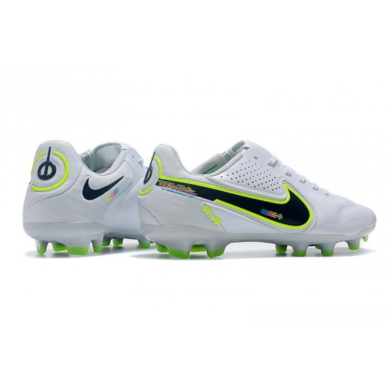 Kopačky Nike Tiempo Legend 9 Elite FG Low-Top Bílý Zelená