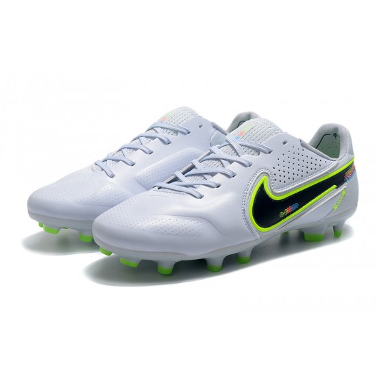 Kopačky Nike Tiempo Legend 9 Elite FG Low-Top Bílý Zelená