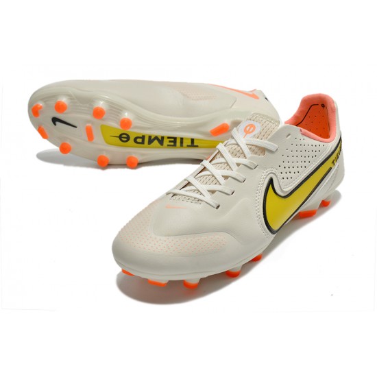 Kopačky Nike Tiempo Legend 9 Elite FG Low-Top Bílý Oranžovýý