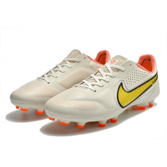 Kopačky Nike Tiempo Legend 9 Elite FG Low-Top Bílý Oranžovýý