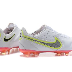 Kopačky Nike Tiempo Legend 9 FG LightOranžovýý Zelená Žlutý Low-top