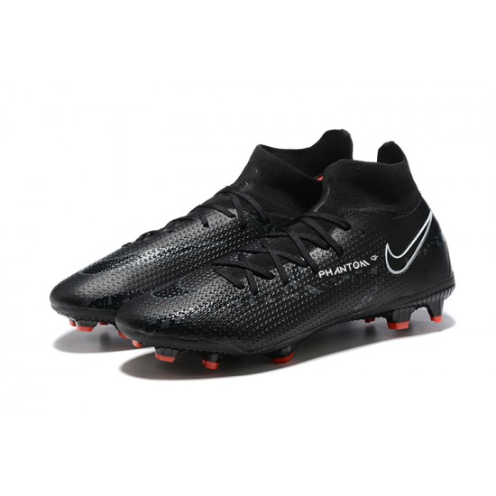 Kopačky Nike Phantom GT Elite Dynamic Fit FG High-top Černá Červené