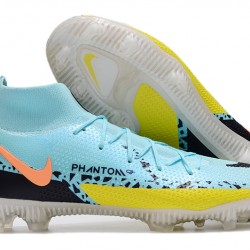 Kopačky Nike Phantom GT Elite Dynamic Fit FG High-top Modrý Žlutý Černá