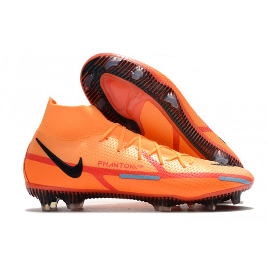 Kopačky Nike Phantom GT Elite Dynamic Fit FG High-top Oranžovýý Červené