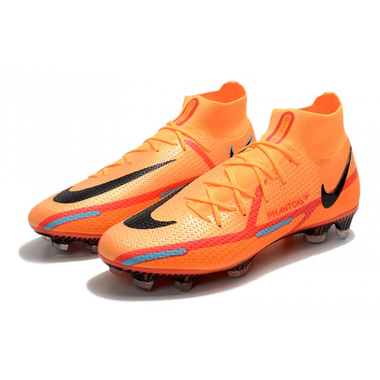 Kopačky Nike Phantom GT Elite Dynamic Fit FG High-top Oranžovýý Červené