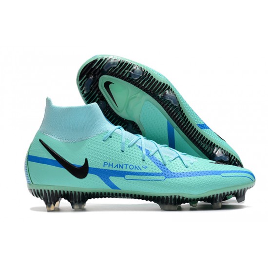 Kopačky Nike Phantom GT Elite Dynamic Fit FG High-top Turqoise Modrý