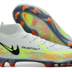 Kopačky Nike Phantom GT Elite Dynamic Fit FG High-top Bílý Zelená Černá