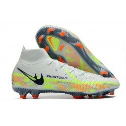 Kopačky Nike Phantom GT Elite Dynamic Fit FG High-top Bílý Zelená Černá