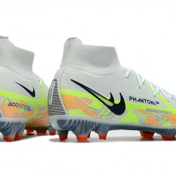 Kopačky Nike Phantom GT Elite Dynamic Fit FG High-top Bílý Zelená Černá