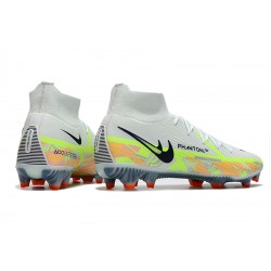 Kopačky Nike Phantom GT Elite Dynamic Fit FG High-top Bílý Zelená Černá