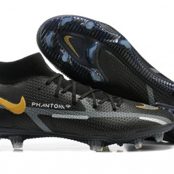 Kopačky Nike Phantom GT2 Dynamic Fit Elite FG Černá Zlato Bílý High-top